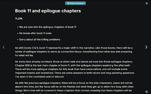 Readeon: A Patreon Reading Extension Preview 4