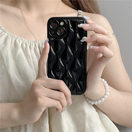 Title 3, Wavy Ringer Solid Color Phone Case Protect your...