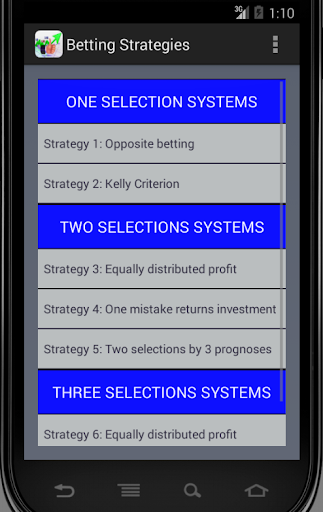 Betting Strategies