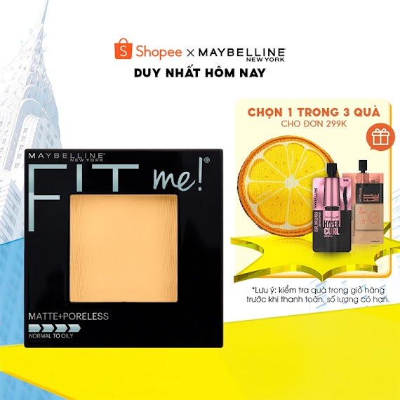 Phấn Phủ Mịn Lì Kiềm Dầu Fit Me Matte Poreless Powder Maybelline New York 8.5G