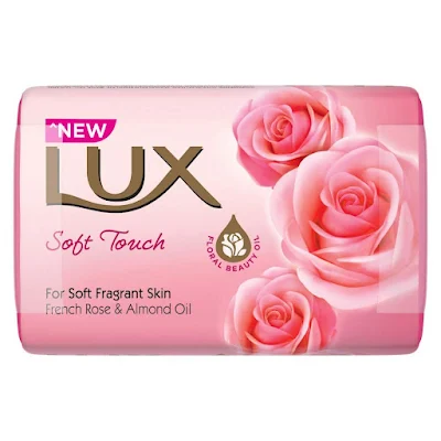 Lux Soap Bar - Soft Touch, Soft Fragrant Skin French Rose & Almond Oil - 100 g