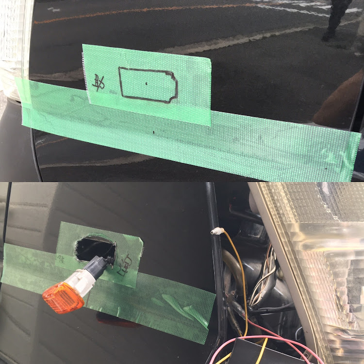 ハイゼットカーゴのオレンジサイドマーカー付けました。・給油口シルバー色純正品と交換しました。に関するカスタム事例の投稿画像3枚目