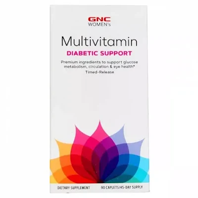 GNC Womens Ultra Mega Multi Vitamin Diabetic Caplets - 90s