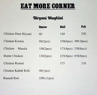 Eat More Corner menu 1