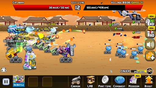 Screenshot Idle Cat Cannon