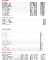 Tandoori Tadka And Gravy menu 3