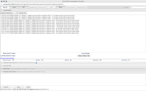 SmartGWT Developer Console