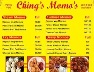 Chings Momos menu 1