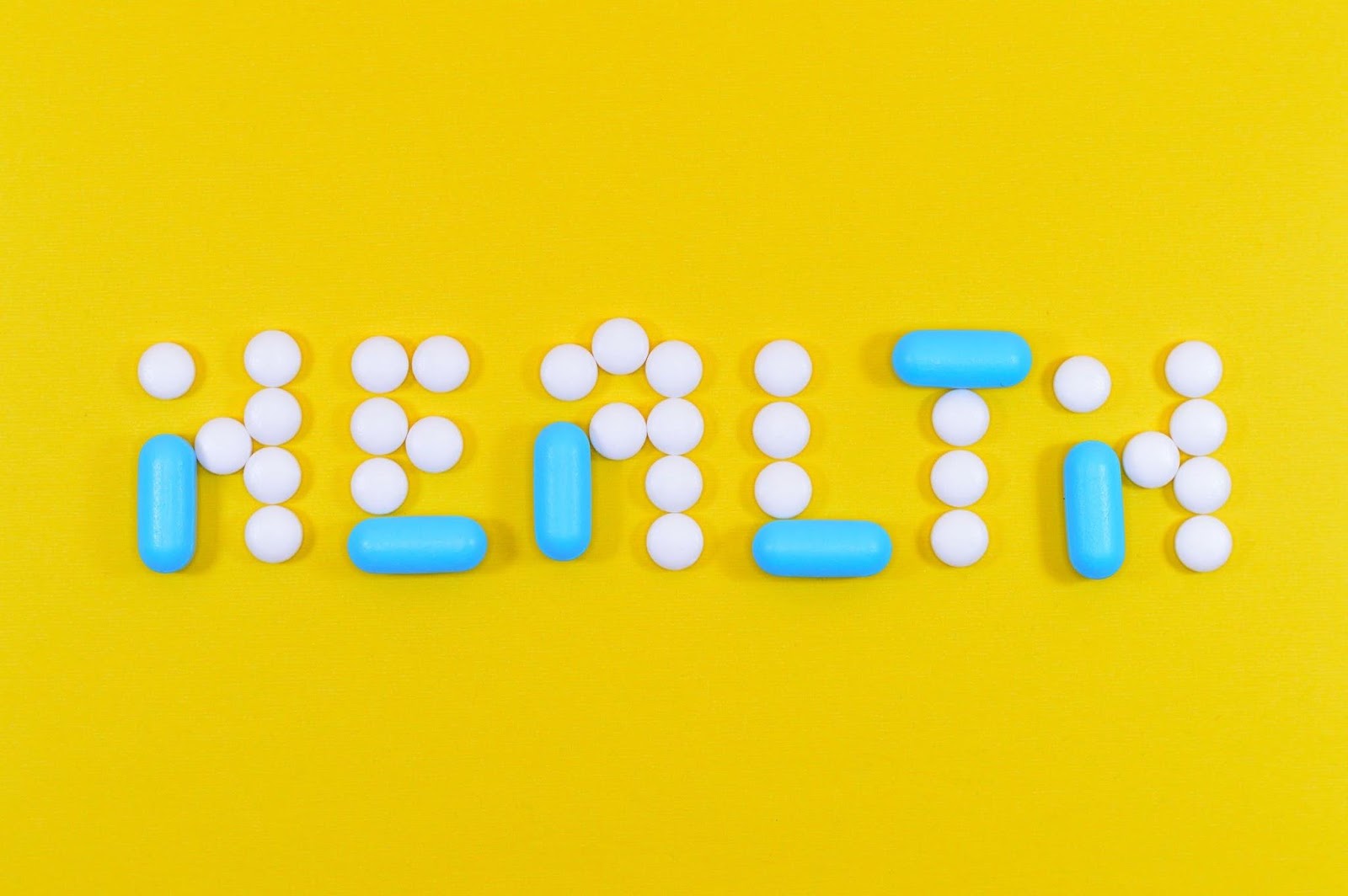 health spelt out in pills