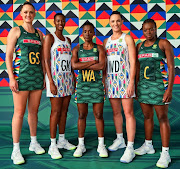 In a promotional picture released by kit sponsors PUMA, members of the Netball Proteas display their kit for this year's World Cup launched in Cape Town on Wednesday.