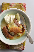 Steamed citrus pudding.