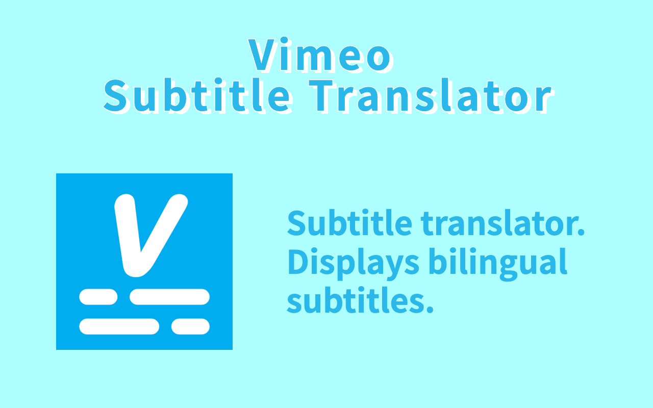 Vimeo Subtitle Translator - Dual Subtitles Preview image 2