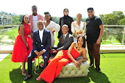 Back row, from left: Portia Gumede, Hacjivah Dayimani, Lucia Mthiyane, Thameenah Saint, Mihlali Ndamase and Jason Goliath. Front row, from left: Akani Simbine, Ze Nxumalo and Zoe Mthiyane.
