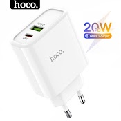 Củ Sạc Nhanh 20W Hoco Kèm Dây Typec To Ip - Bộ Kèm Dây Type C To Typec Dùng Cho Iphone Samsung ..