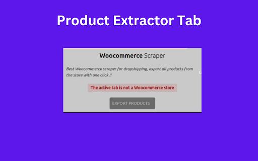 Woocommerce Product Extractor