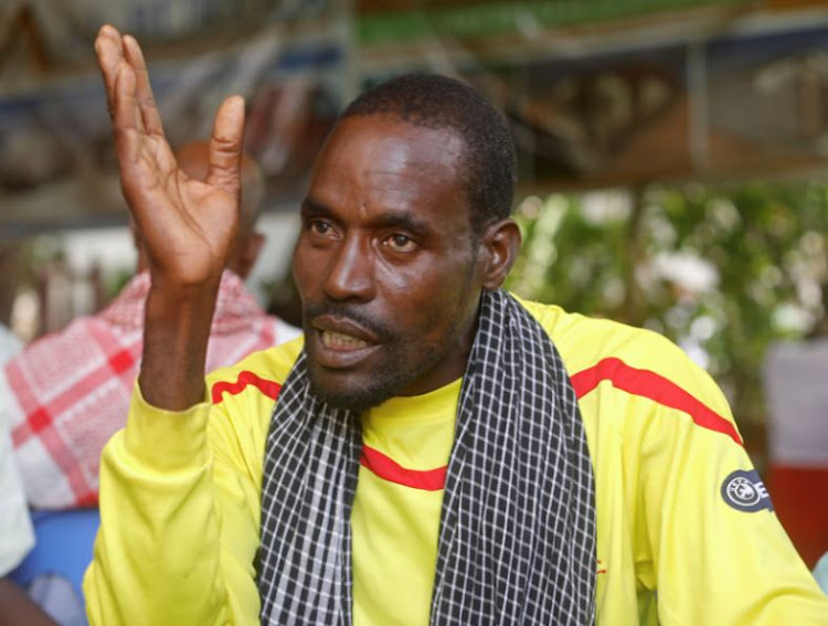 Moktar Moalin Abdi, a survivor of the attack by Somali forces supported by US troops speaks during a Reuters interview in Bariire village in Mogadishu Somalia, August 29, 2017.