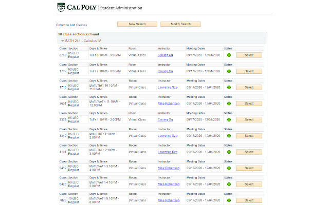 Cal Poly Professor Rating Hyperlinks chrome extension