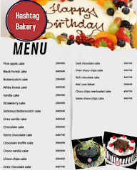 Hashtag Bakery menu 1