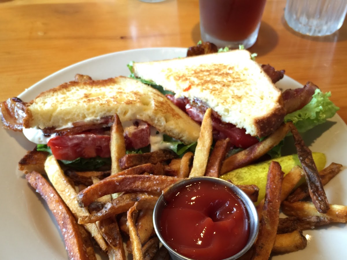 GF blt and fries