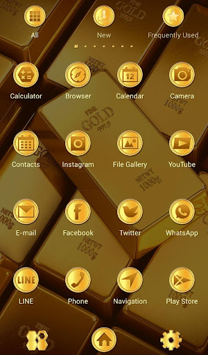 Gold Ingots +HOME Theme 1.0.0 Windows u7528 3