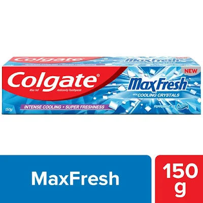 Colgate Maxfresh Blue Gel Peppermint Ice Toothpaste - 150 gm