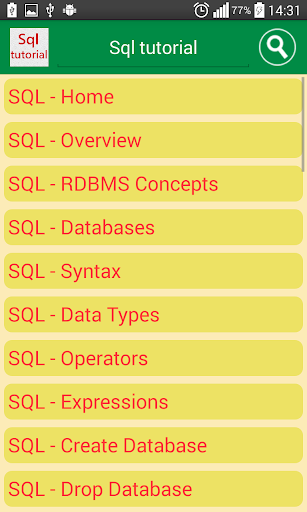 Sql tutorial