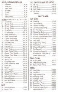 Aditi Fast Food menu 1