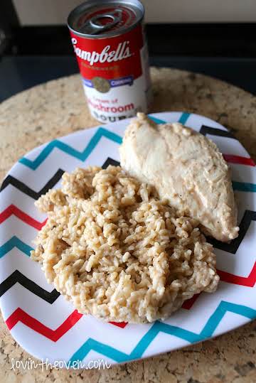 Campbell’s One Dish Chicken and Rice Bake