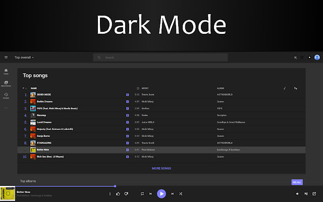 Google Music Colorizer chrome extension