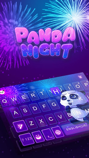 Panda Night Emoji iKeyboard