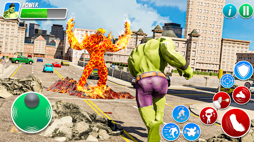 Screenshot Green Superhero Monster Game