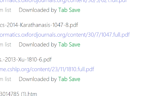 Tab Save