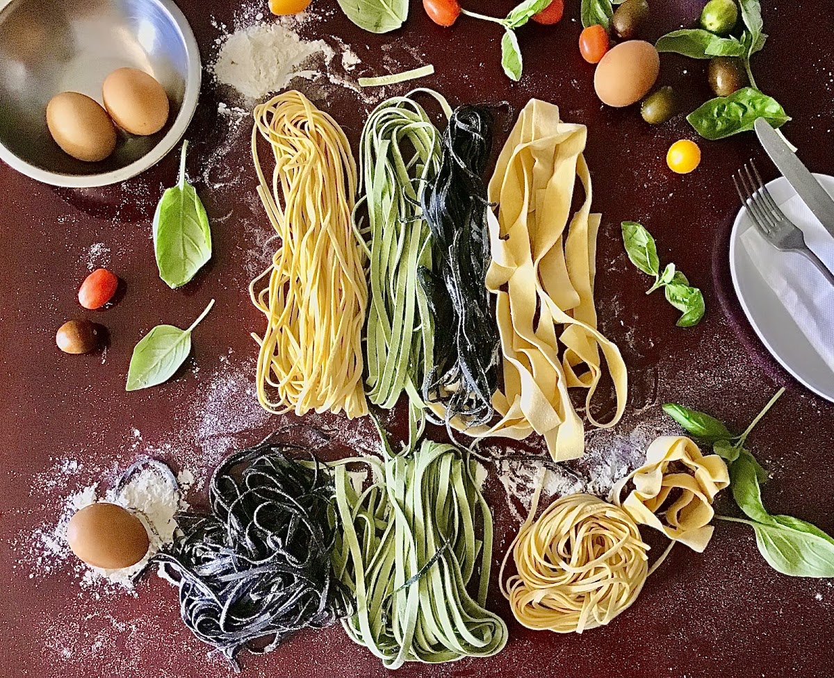 Our Range of Fresh Pastas Avialable.