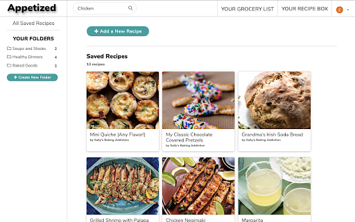 Appetized Recipe Manager