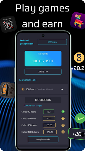 Screenshot Play and Earn Crypto