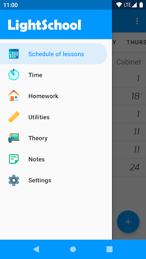 Screenshot LightSchool – School schedule