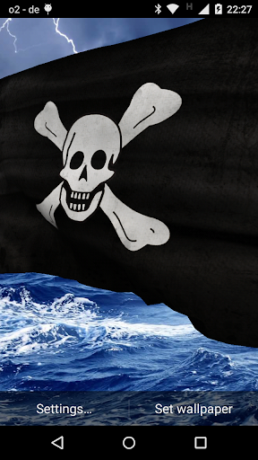 Pirate Flags Live Wallpaper 3D