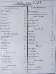 Chaat Chatore menu 1