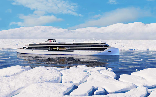  A digital rendering of Viking Octantis in Antarctica.