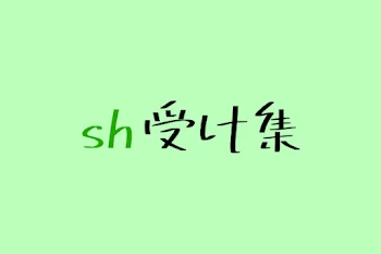 【 wt 】　sh受け集