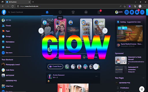 Glow Theme Facebook™