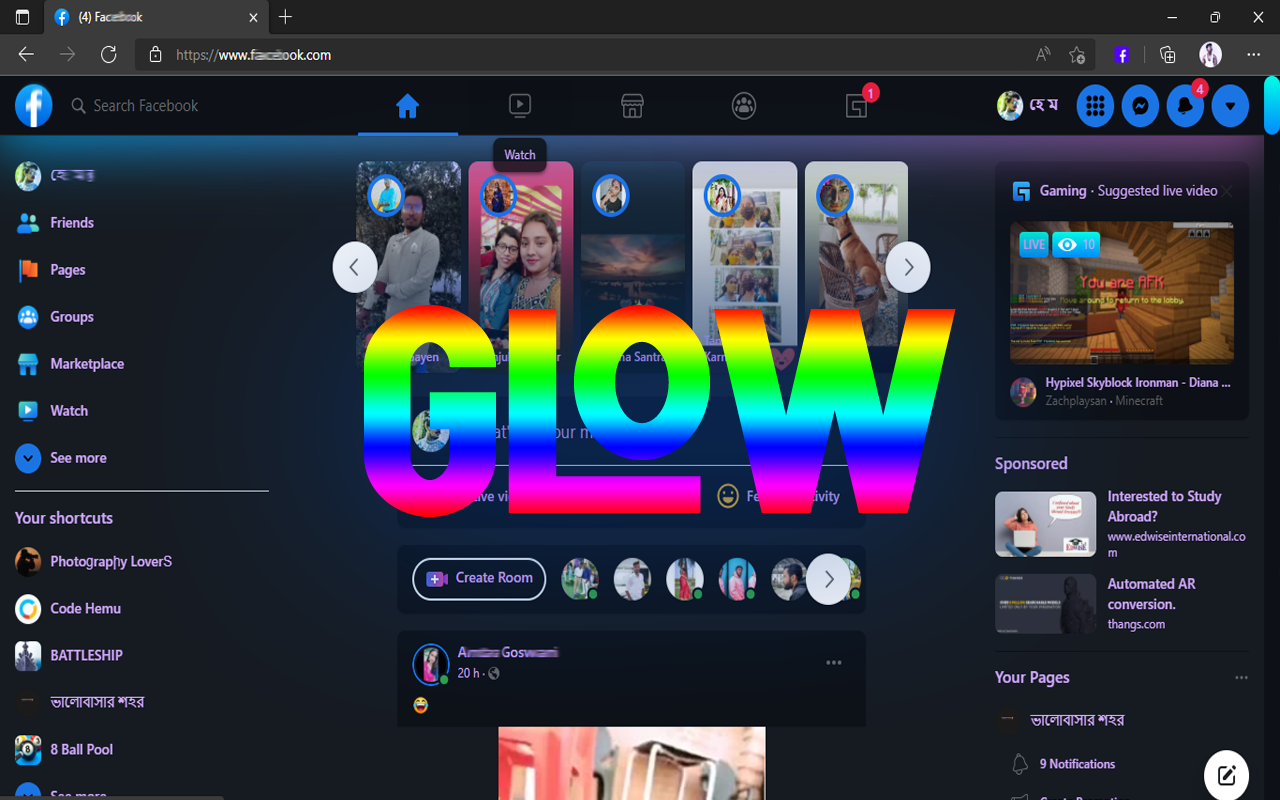 Glow Theme Facebook™ Preview image 2