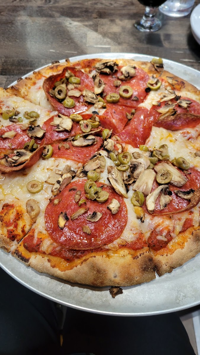 Gluten free crust create your own pizza with vegan cheese