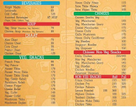 War of Food menu 1