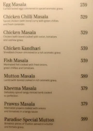 Paradise menu 4