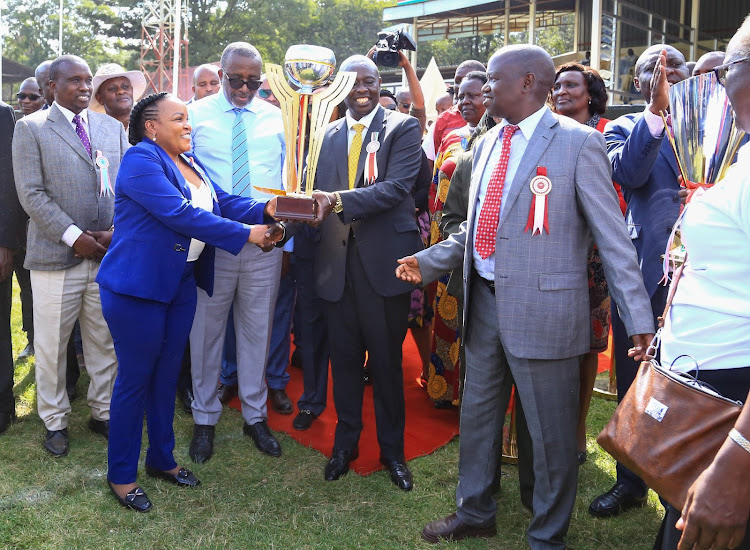 DP Rigathi Gachagua during the agricultural show in Nakuru on July 14, 2023