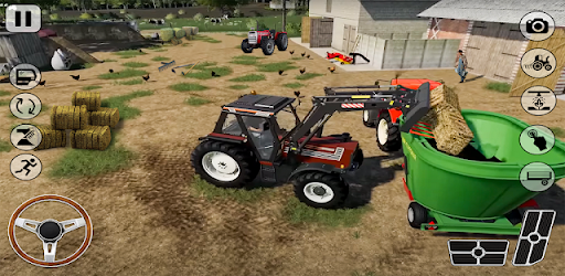 Us Village Tractor Farming 3D