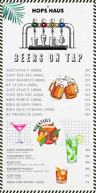 Hops Haus menu 1