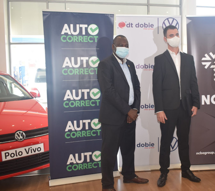 Heritage Insurance corporate affairs head Abel Musunza and DT Dobie business development director Matt Olivier