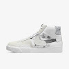 sb zoom blazer mid premium white / white / pure platinum / smoke gray